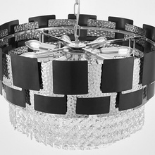 Lumina Deco Molina LDP 7045-600 BK+CHR Люстра подвесная Польша - фото 1 - фото 3