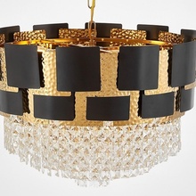 Lumina Deco Molina LDP 7045-600 BK+GD Люстра подвесная Польша - фото 1 - фото 4