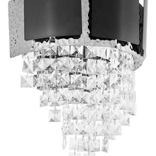 Lumina Deco Molina LDW 7045-2 BK+CHR Настенный светильник 28x28 см, Польша - фото 1 - фото 4