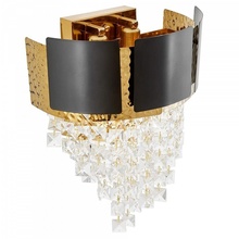 Lumina Deco Molina LDW 7045-2 BK+GD Настенный светильник 28x28 см, Польша - фото 1 - 2 Lumina Deco Molina LDW 7045-2 BK+GD Настенный светильник 28x28 см, Польша - фото 1 - фото 2