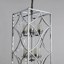 Lumina Deco Quadrato LDP 1223-8 CHR Люстра подвесная 41x41x90 см, Польша - фото 1 - фото 3