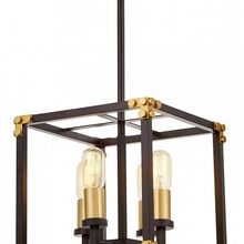 Lumina Deco Waldorf LDP 1140-4 BK+MD Люстра 30x30x87 см, Польша - фото 1 - фото 2