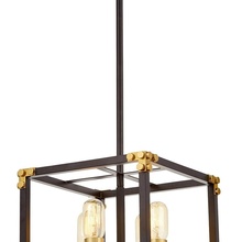 Lumina Deco Waldorf LDP 1140-4 BK+MD Люстра 30x30x87 см, Польша - фото 1 - фото 4