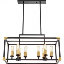 Lumina Deco Waldorf LDP 1140-8 BK+MD Потолочный светильник 70x7,3x100 см, Польша - фото 1 - 2 Lumina Deco Waldorf LDP 1140-8 BK+MD Потолочный светильник 70x7,3x100 см, Польша - фото 1 - фото 2