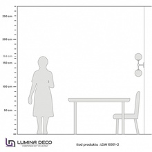 Lumina Deco Zodiak LDW 6001-2 BK+WT Бра 20x50 см, Польша - фото 1 - фото 3