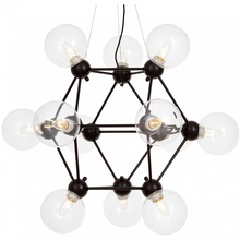 Lumina Deco Zodiak LDP 160N-12 BK+PR Люстра подвесная Польша - фото 1 - фото 4