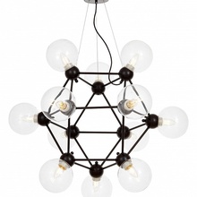 Lumina Deco Zodiak LDP 160N-12 BK+PR Люстра подвесная Польша - фото 1 - фото 3