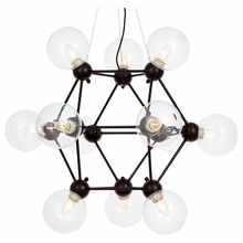 Lumina Deco Zodiak LDP 160N-12 BK+PR Люстра подвесная Польша - фото 1 - фото 1