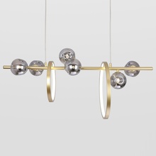 Lussole Beaumont LSP-7094 Люстра подвесная 90x12x50 см, Италия - фото 1 - фото 4