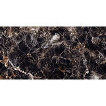 Maimoon Ceramica HG Glossy Eternal Black Керамогранит 60x120 см, Индия, под камень  - фото 1 - фото 1