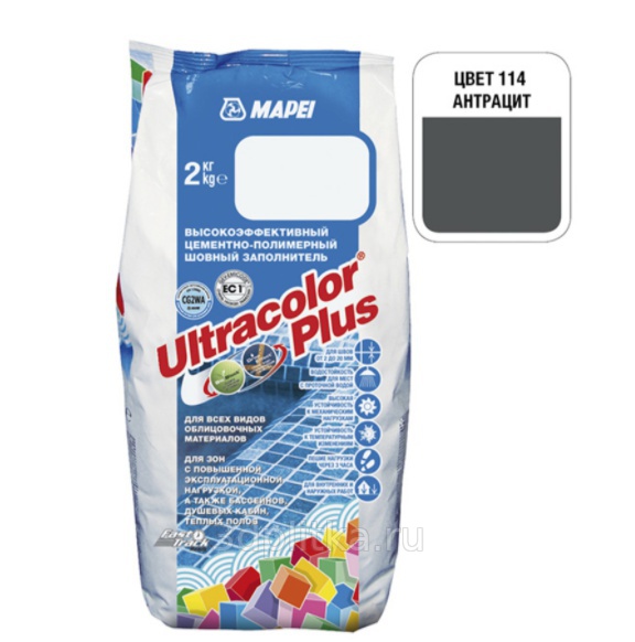 Mapei Ultracolor Plus 114 Антрацит 2 кг затирка 🏆  . Цены .