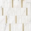 Marazzi Allmarble Wall M111 Golden White Mosaico Barcode Lux Мозаика 40x40 см, Италия, под мозаику - фото 1