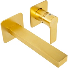 Mariani Kali B22565KLP Для раковины встраиваемый Золото матовое Смеситель для встраиваемых систем - фото 1 - 2 Mariani Kali B22565KLP Для раковины встраиваемый Золото матовое Смеситель для встраиваемых систем - фото 1 - фото 2