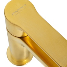 Mariani Kali A22380KL12 Для раковины Золото брашированное Смеситель для раковины - фото 1 - фото 3