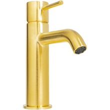 Mariani Next A22380NS12 Для раковины Золото брашированное Смеситель для раковины - фото 1 - 2 Mariani Next A22380NS12 Для раковины Золото брашированное Смеситель для раковины - фото 1 - фото 2