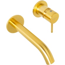 Mariani Next B22565NSP Для раковины Золото брашированное Смеситель для раковины - фото 1 - 3 Mariani Next B22565NSP Для раковины Золото брашированное Смеситель для раковины - фото 1 - фото 3