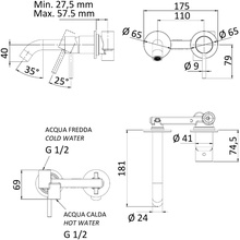 Mariani Next B22565NSP Для раковины Золото брашированное Смеситель для раковины - фото 1 - фото 4