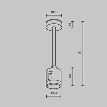 Maytoni Accessories For Tracks Flarity TRA156C-IPCL1-B Комплектующее для светильников 4,5x4x18,1 см, Германия - фото 1 - фото 4