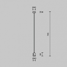 Maytoni Accessories For Tracks Flarity TRA159C-IPC1-PT Комплектующее для светильников 4,5x4x74,5 см, Германия - фото 1 - фото 4