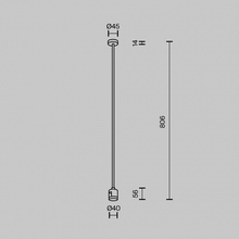 Maytoni Accessories For Tracks Flarity TRA159C-IPCL1-PT Комплектующее для светильников 4,5x4x80,6 см, Германия - фото 1 - фото 4