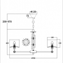 Maytoni Alloro MOD088PL-08BS Люстра подвесная Германия - фото 1 - фото 4