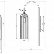 Maytoni Antic MOD302WL-01W Бра 10x53,5 см, Германия - фото 1 - фото 3