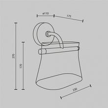 Maytoni Cabaret MOD170WL-L8BS3K2 Бра 23x27 см, Германия - фото 1 - фото 3