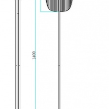 Maytoni Eclipse MOD152FL-L1BK Торшер 25x140 см, Германия - фото 1 - фото 3