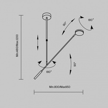 Maytoni Fad MOD070CL-L8B3K Потолочный светильник 88,4x88,4x98,9 см, Германия - фото 1 - фото 4