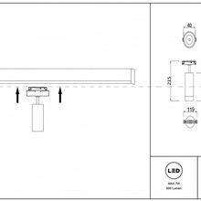 Maytoni Focus LED TR019-2-7W4K-B Светильник 12x11,9x21,5 см, Германия - фото 1 - фото 4