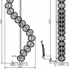 Maytoni Golden Cage MOD216FL-L38G3K Торшер 25x154,7 см, Германия - фото 1 - фото 4