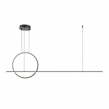 Maytoni Halo MOD247PL-L49BK Потолочный светильник 143x11,7x64 см, Германия - фото 1 - фото 2