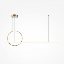 Maytoni Halo MOD247PL-L49BSK Потолочный светильник 143x11,7x64 см, Германия - фото 1 - фото 2