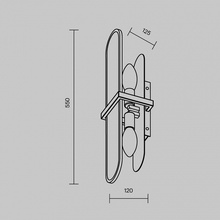 Maytoni Marmo MOD099WL-02G Настенный светильник 55x11,5 см, Германия - фото 1 - фото 4