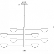 Maytoni Mollis MOD126PL-08B Люстра Германия - фото 1 - фото 4