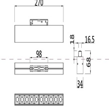 Maytoni Points TR014-2-20W4K-W Потолочный светильник 27x3,4x6,8 см, Германия - фото 1 - фото 4