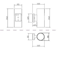 Maytoni Rando O419WL-02W Уличный светильник 9,5x26 см, Германия - фото 1 - фото 4