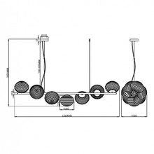 Maytoni Reels MOD268PL-07G Потолочный светильник 132x32x44,5 см, Германия - фото 1 - фото 4