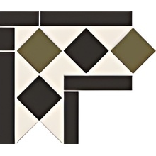 Metlah.Store Border М6321/6302/6702/7113-У №1 на сетке, угловой элемент Бордюр 21,7x21,7 см, Россия - фото 1 - фото 1