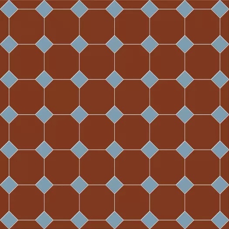 Metlah.Store York M6131/6602 Красный голубой Керамогранит 30,5x30,5 см, Россия, под мозаику - фото 1