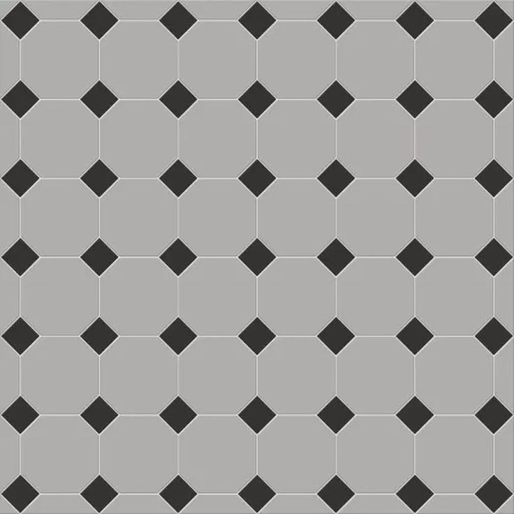 Metlah.Store York M7531/6302 Серый черный Керамогранит 30,5x30,5 см, Россия, под мозаику - фото 1