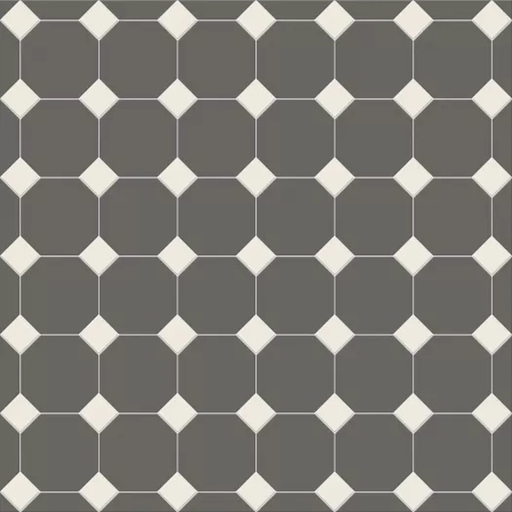 Metlah.Store York M6831/7102 Темно-серый белый Керамогранит 30,5x30,5 см, Россия, под мозаику - фото 1