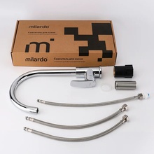 Milardo Rora RORSBFJM05 Для кухонной мойки  Хром Смеситель 23,9x10,5x10,5 см, для кухонной мойки, Россия - фото 1 - фото 4