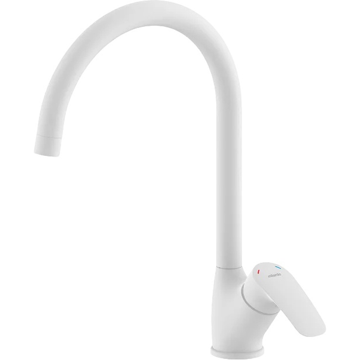 Milardo Rora RORWT0JM05 Для кухонной мойки Белый матовый Смеситель 25,8x14,3x35,4 см, для кухонной мойки, Россия - фото 1 Milardo Rora RORWT0JM05 Для кухонной мойки Белый матовый Смеситель 25,8x14,3x35,4 см, для кухонной мойки, Россия - фото 1