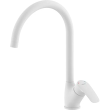 Milardo Rora RORWT0JM05 Для кухонной мойки Белый матовый Смеситель 25,8x14,3x35,4 см, для кухонной мойки, Россия - фото 1 Milardo Rora RORWT0JM05 Для кухонной мойки Белый матовый Смеситель 25,8x14,3x35,4 см, для кухонной мойки, Россия - фото 1 - фото 1