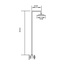 Mixline ML2408 хром Душевая стойка 15x34x100 см, Россия - фото 2