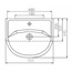 Mixline 506465 Уют 55 Раковина 44,5x55,5 см, Россия - фото 2