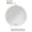 Mixline Анита 554633 LED 60 Зеркало 2,6x60x60 см, Россия - фото 5