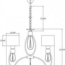 Moderli Dark V2584-3P Люстра подвесная Италия - фото 1 - фото 3