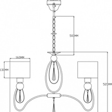 Moderli Dark V2585-5P Люстра подвесная Италия - фото 1 - фото 3